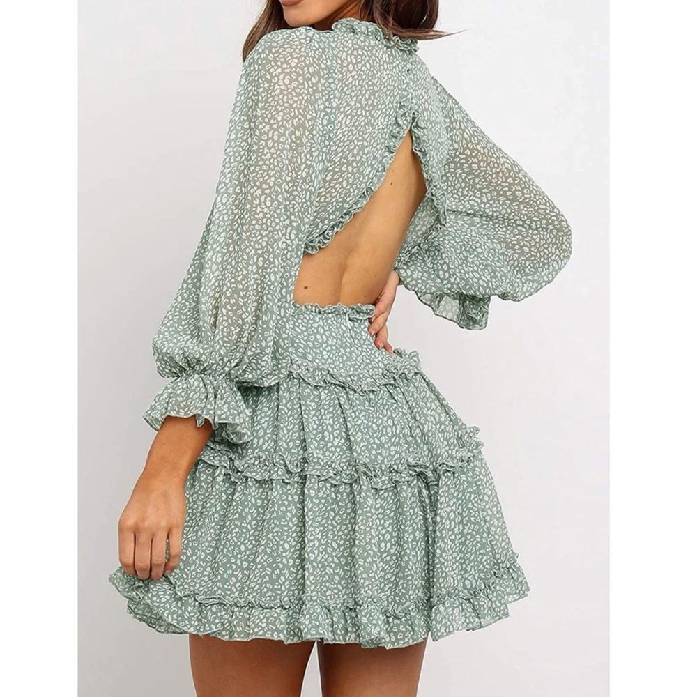 Amazon Ruffle Dress - Picture 2 of 3